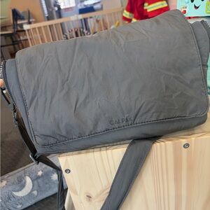 Calpak Grey Stroller Caddy Crossbody